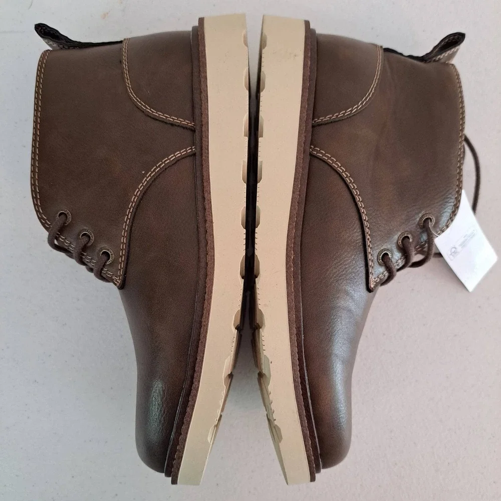 Buffalo Metcalf Chukka Boots Mens 8 Brown New Memory Foam Wedge Sole 1243-609